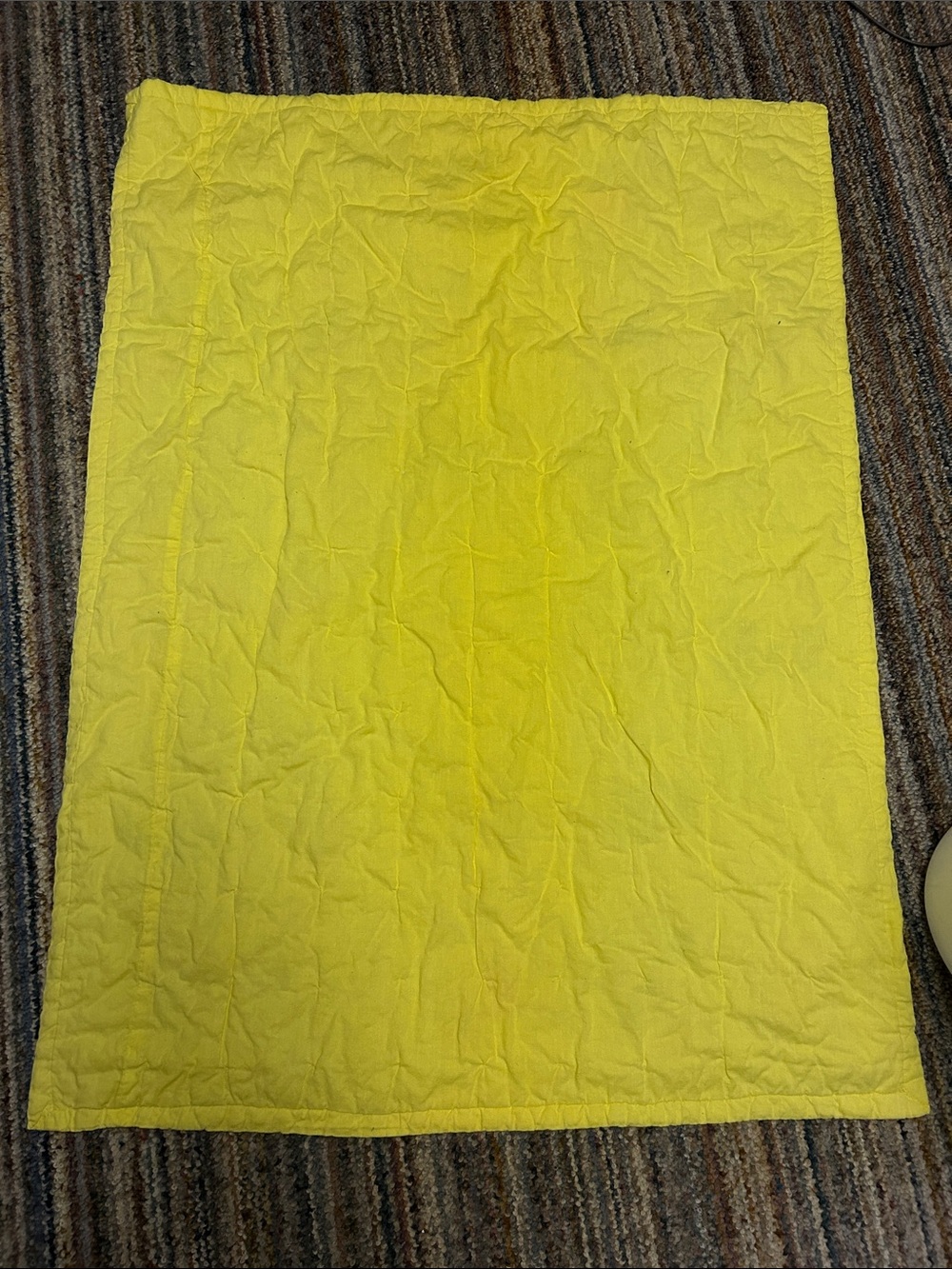 Alphabet Baby Quilt - Yellow Border with Colorful Animal Blocks - Picture 2 of 2